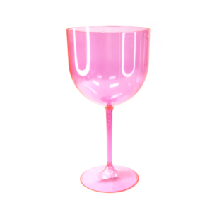 Taca Gin 600ml Rosa Transp